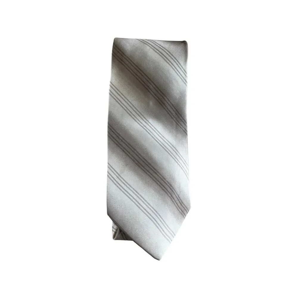 Vintage Stafford Silk Neckties Set of 3 Taupe